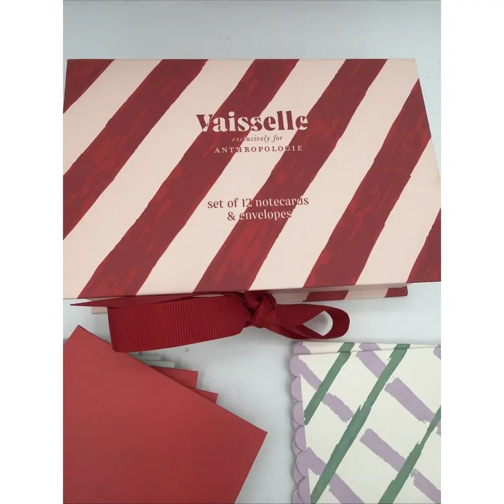 ANTHROPOLOGIE With Love For You Boxed Notecards Note Cards Envelopes Vaisselle